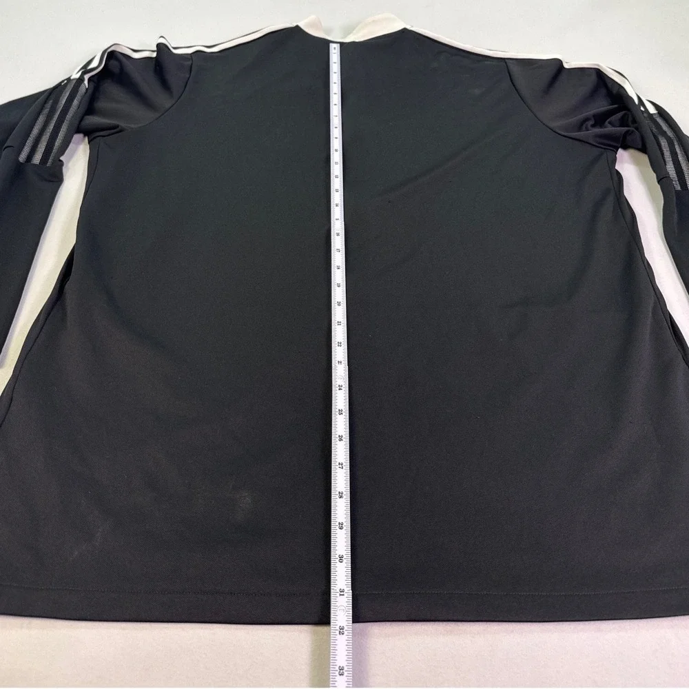 Adidas Mens Primegreen Aeroready Track Jacket Black White 3XLT Big and Tall Zip